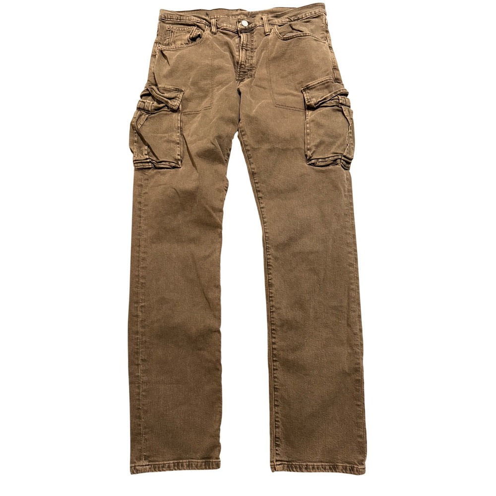 Frye Cargo Pants Mens 34 Brown  Straight Leg Utility Denim